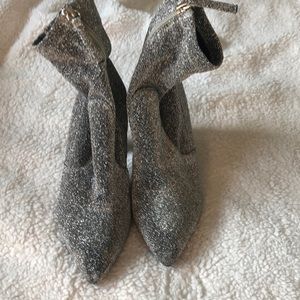 Short silver Chinese Laundry booties